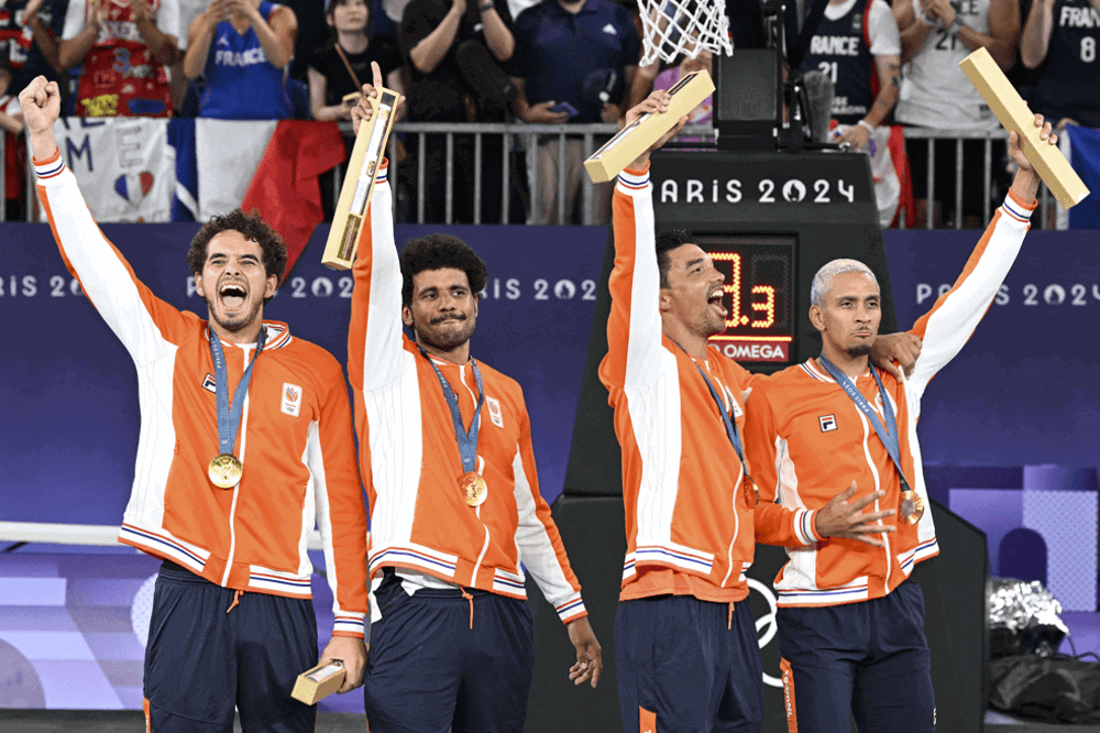 3X3basketbal Goud Os2024