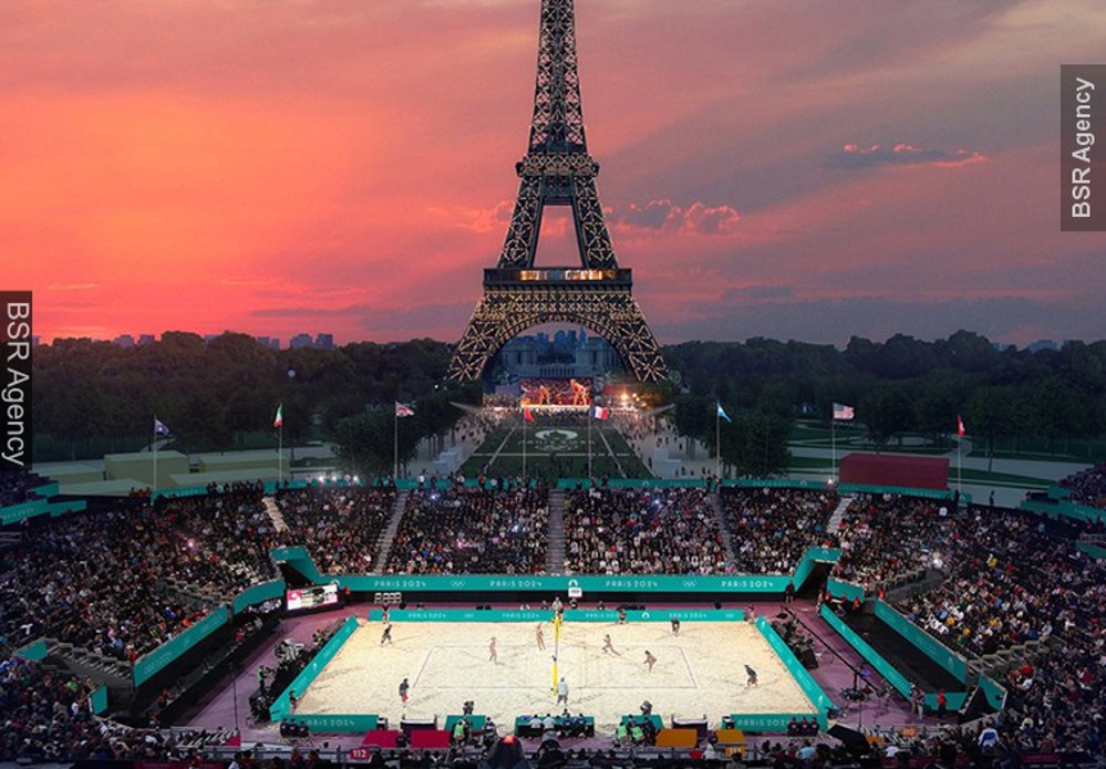 Parijs Venue Beachvolleybal Eiffeltoren BSR AGENCY